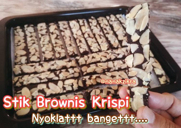 Resep Stik Brownis Krispi / brownies cookies, Sempurna
