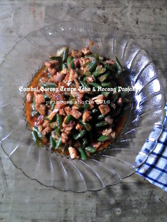 Foto resep Sambal Goreng Tempe Tahu + Kacang Panjang