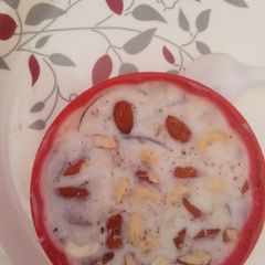 A picture of Sabudana kheer.
