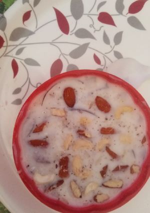 A picture of Sabudana kheer.