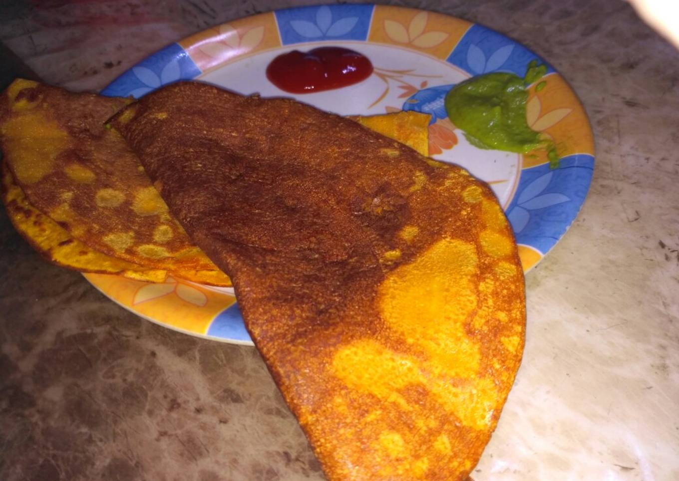 Rice floor &besan chilla