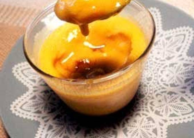 Recipe of Delicious Melt-in-Your-Mouth Pumpkin Custard Pudding