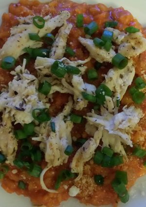 A picture of Chicken Tomato Risotto.