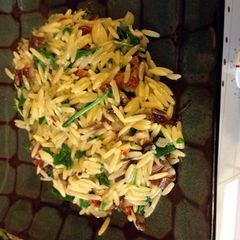 A picture of Spinach Orzo Pasta.