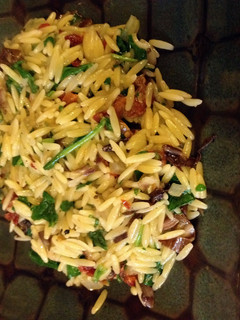 A picture of Spinach Orzo Pasta.