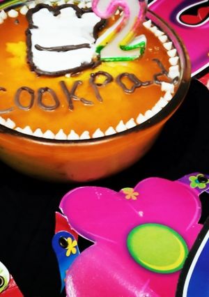 A picture of Mango custard.