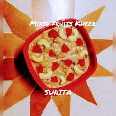 A picture of Mixed Fruits Kheer.