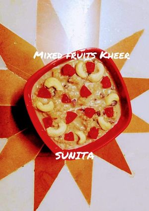 A picture of Mixed Fruits Kheer.