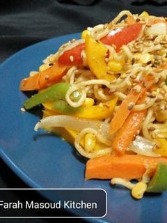 صورة لوصفة نودلز الخضار