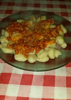 Una foto de Ñoquis caseros