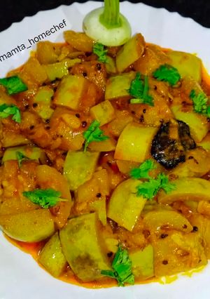 A picture of Bottle gourd Sabji.