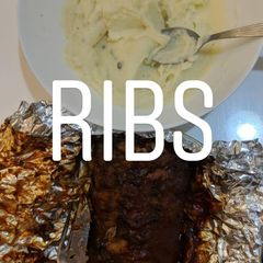 A picture of Air Fryer Ribs.
