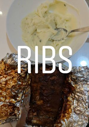 A picture of Air Fryer Ribs.