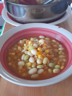 Una foto de Porotos granados express