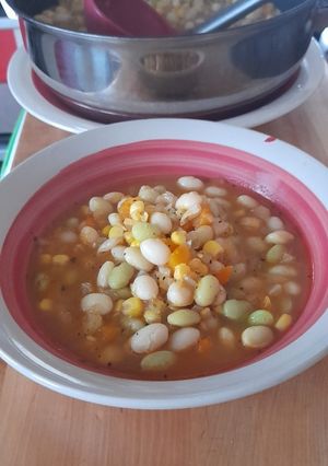 Una foto de Porotos granados express
