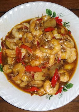 Foto resep Udang Saus Tiram