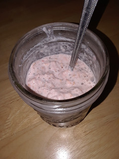 A picture of Strawberry Vanilla Overnight Oats.