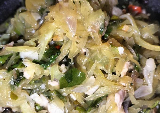 Cara membuat Tumis pepaya muda+daun melinjo Cara membuat Tumis pepaya muda+daun melinjo