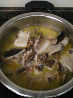 Una foto de Filete de bacalao con almejas