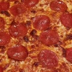 A picture of Sheik's Gourmet Pizzas: Classic Pepperoni Sicilian Pizza.