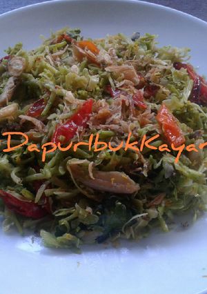 Foto resep 100 Oseng Bunga Pepaya Teri Jengki Sedap