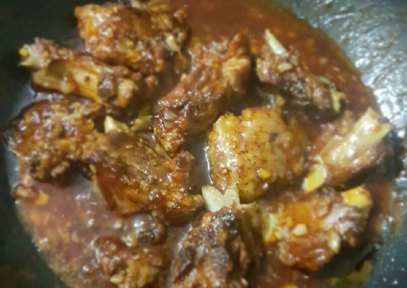 Iga Babi Goreng Saus Mentega Endes