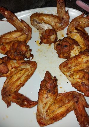 Olajban sült csirkeszárnyak recept fotója