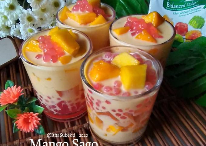 Resep 177 Mango Sago Evaporasi Milk Anti Gagal Nutrijel