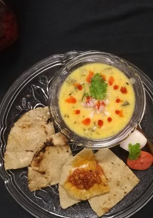 A picture of Onion Spicy Kadhi.