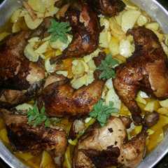 بطاطا على فروج-レシピのメイン写真