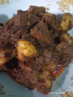 Foto resep Rendang daging kentang