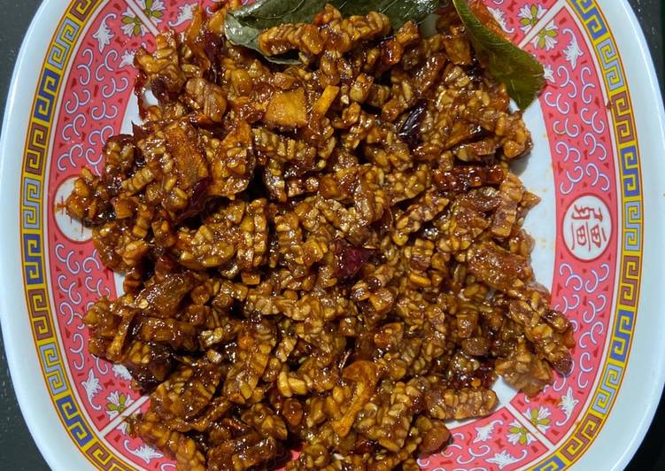 Kering tempe kentang bumbu iris