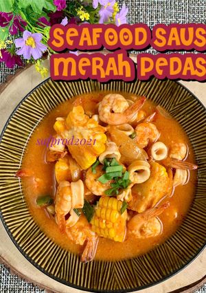 Foto resep Seafood Saus Merah Pedas / Saus Padang