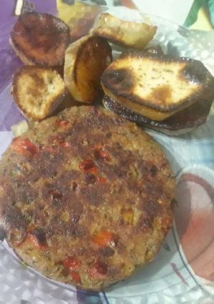 Una foto de Hamburguesas de Berenjena