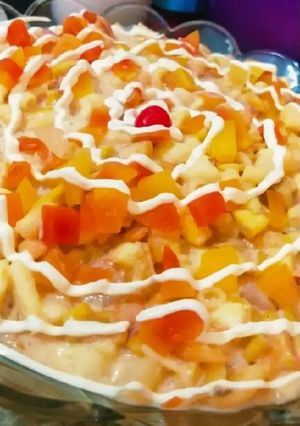 A picture of Creamy fruit delilght.