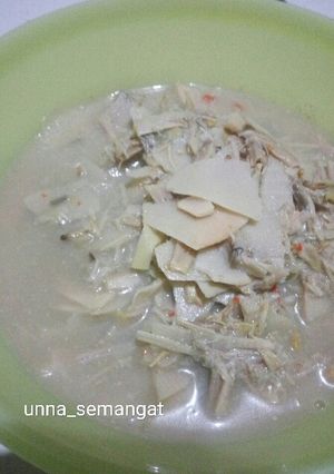 Foto resep Rebung & jantung pisang santan