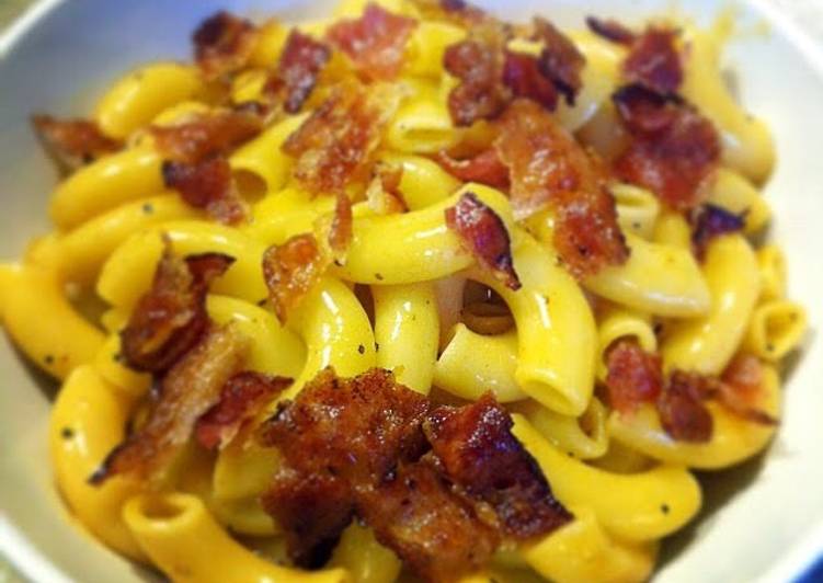 Steps to Make Perfect Creamy Bacon Mac And Cheese