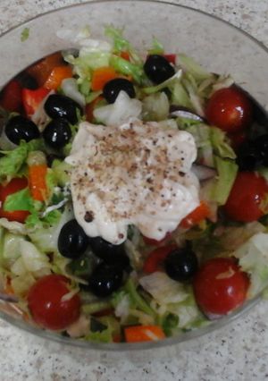 A picture of My Pepper Salad 😀.