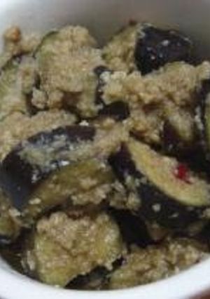 A picture of Mapo Eggplant with Okara.