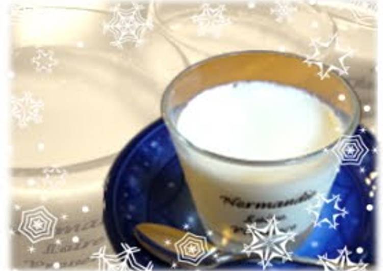 Recipe of Perfect Smooth and Rich Milk Pudding Made with Kanten