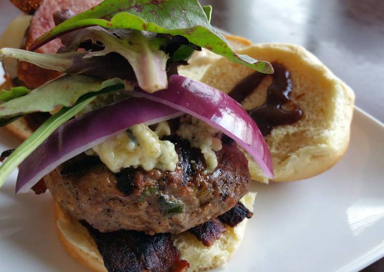 Simple Way to Make Any-night-of-the-week Juicy Steakhouse Burgers