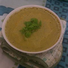A picture of Carrot, Spinach and Coriander Soup!.