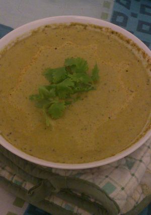 A picture of Carrot, Spinach and Coriander Soup!.