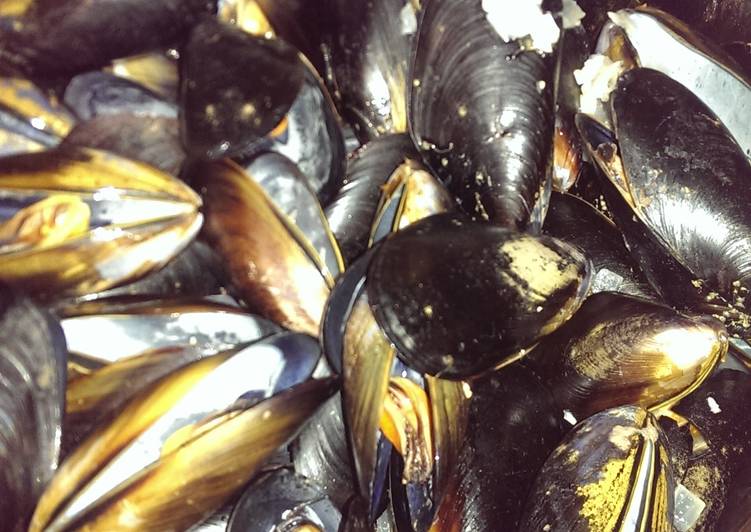 Recipe of Favorite Moules Marinieres (Sailors Mussels)