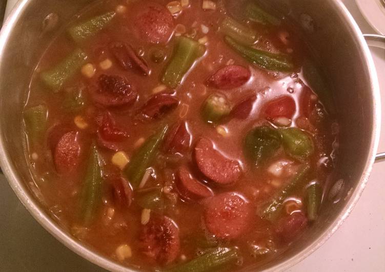 Simple Way to Prepare Ultimate Chicken and sausage gumbo