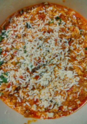 A picture of Paneer burji.