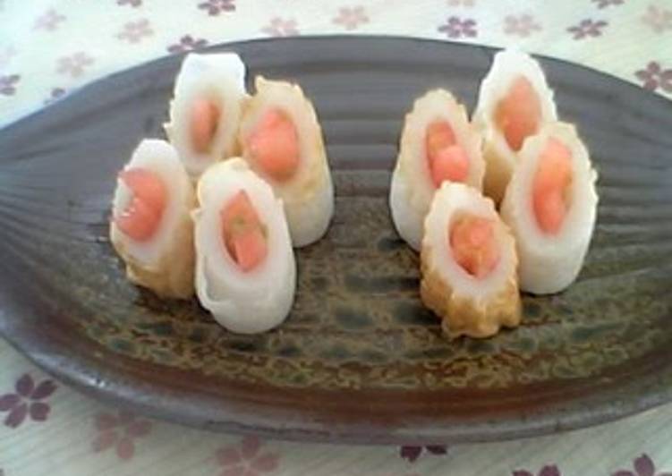 Recipe of Any-night-of-the-week Bite-Size Appetizers - Watermelon Stuffed Chikuwa