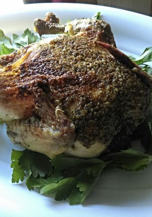 A picture of Pesto Roasted Chicken.