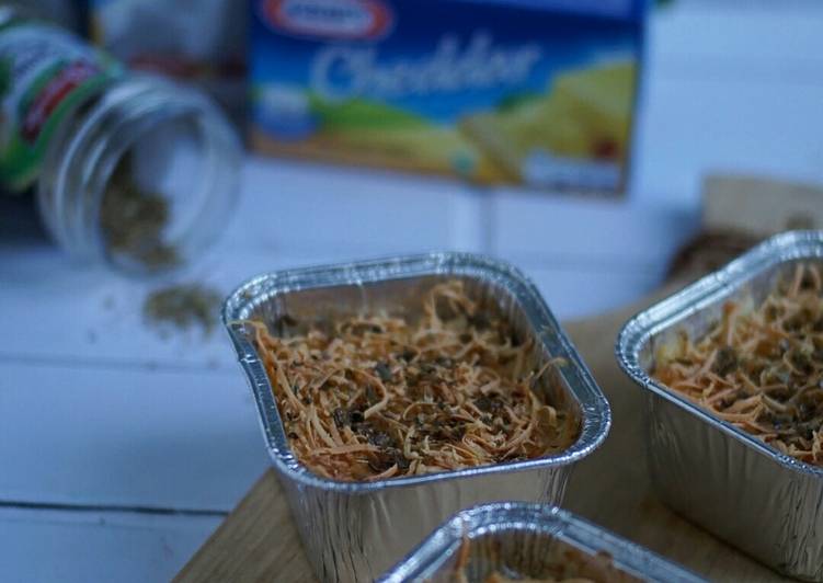 Bagaimana Menyiapkan Shirataki Cheesy Schotel #ketopad_cp_savorysnack yang Enak
