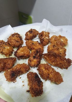Una foto de Croquetones de pollo rebozados con Corn Flakes